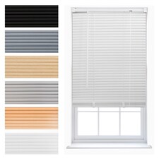 FURNISHED Modern PVC Venetian Blinds Durable Window Blinds for Homes and Offices | White | White | (W) 160cm x (L) 210cm