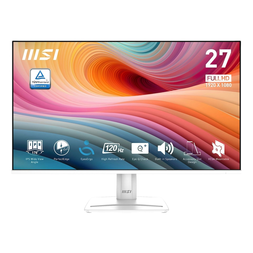 MSI PRO MP275W E2 27" IPS Full HD 120Hz 1ms HDMI Monitor with Speakers