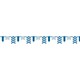 image 1 of Unique Party Paper Polka Dot and Chevron Bunting - Royal Blue/White - 12ft