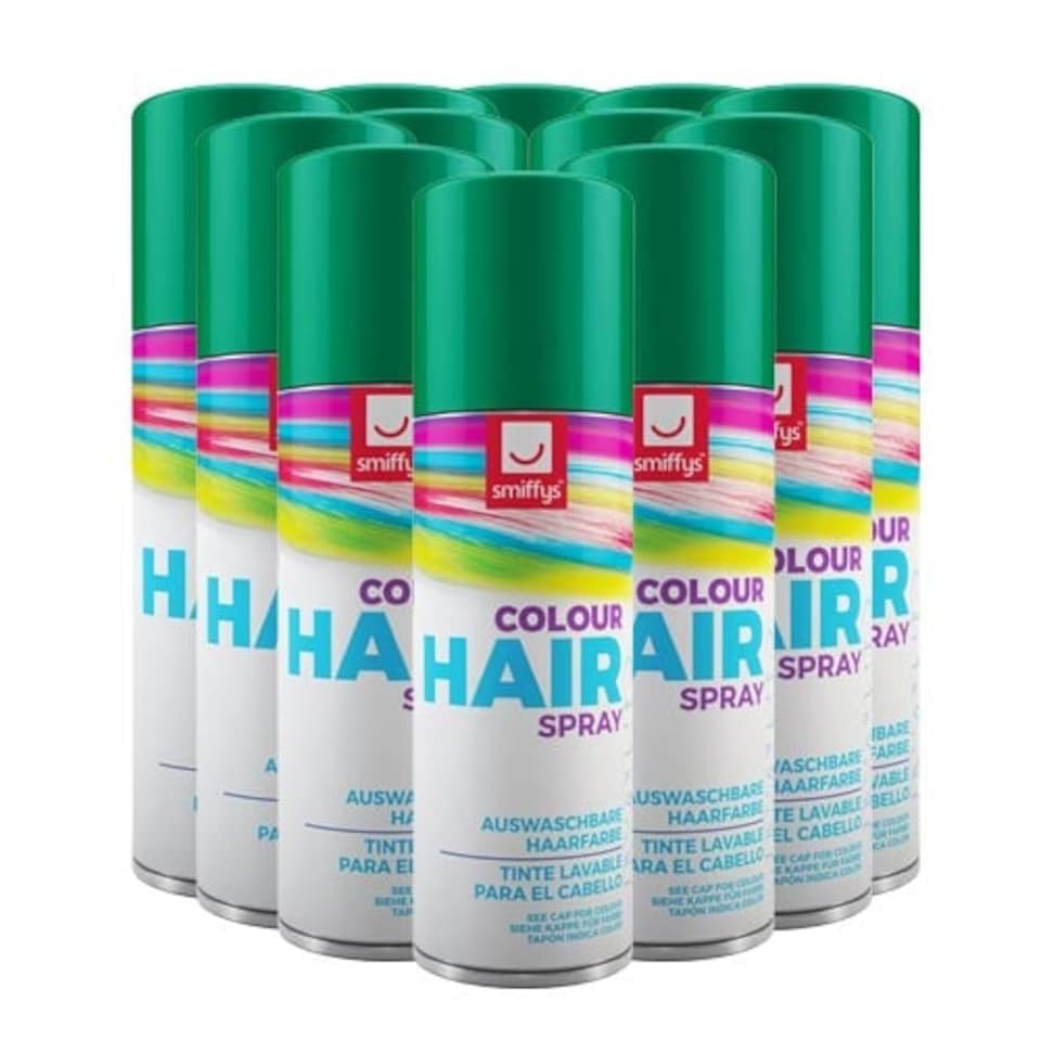 Green Temporary Hair Sprays 125ml - Pack of 12