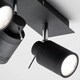 image 5 of BHS Hector Bathroom Ceiling Spotlight Bar | Black | Matte Black | 1