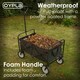 image 4 of Black Heavy Duty Foldable Garden Festival Trolley Cart Wagon Truck