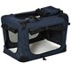 image 6 of PawHut Folding Pet Carrier Bag House W/ Cushion Storage, Dark Blue 70x51x50cm