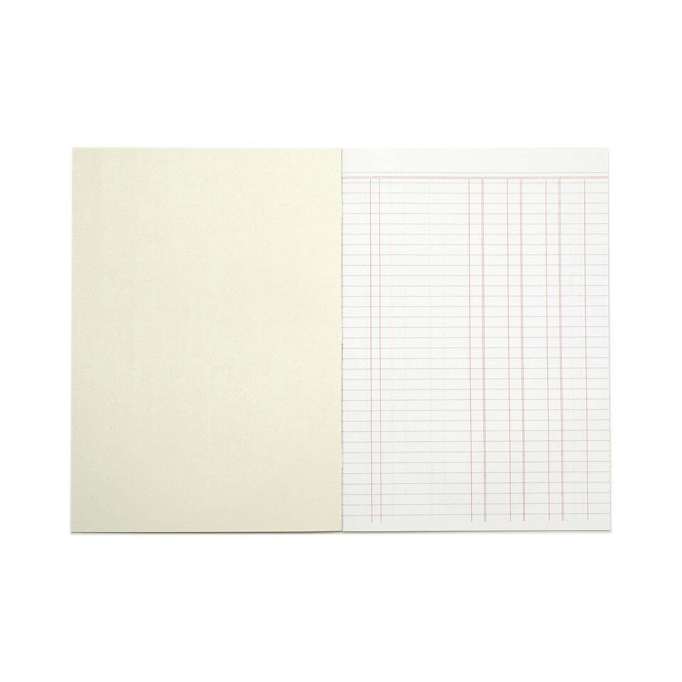 image 1 of Rhino A4 Exercise Book 32 Page Cash Ruling Bookkeeping Ledger Green 12 Pack