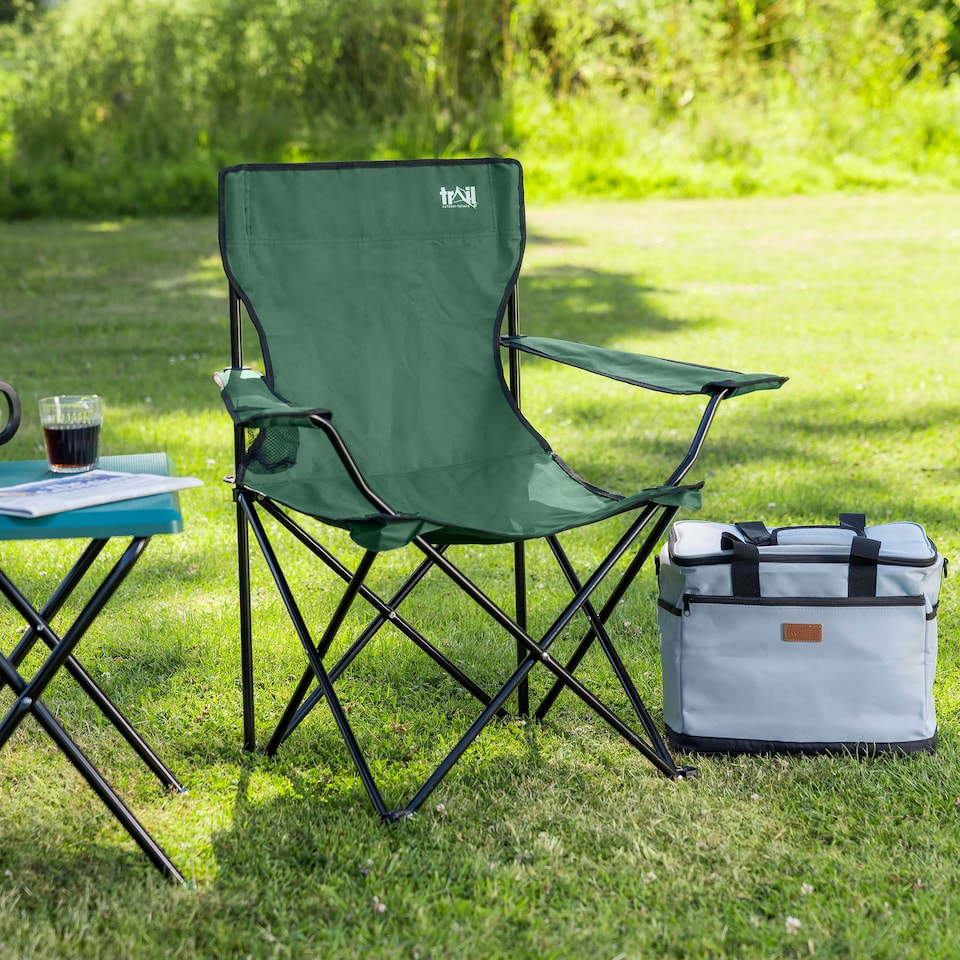 image 1 of Folding Camping Chair - Green