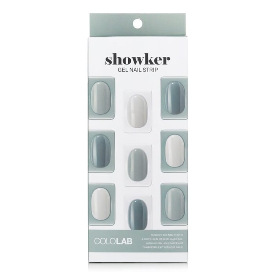 image 1 of Showker Gel Nail Strip # Cnf703 Mint Blended - 1pcs