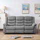 image 7 of Seattle Manual Fabric Recliner 3 Seater Sofa (Grey)