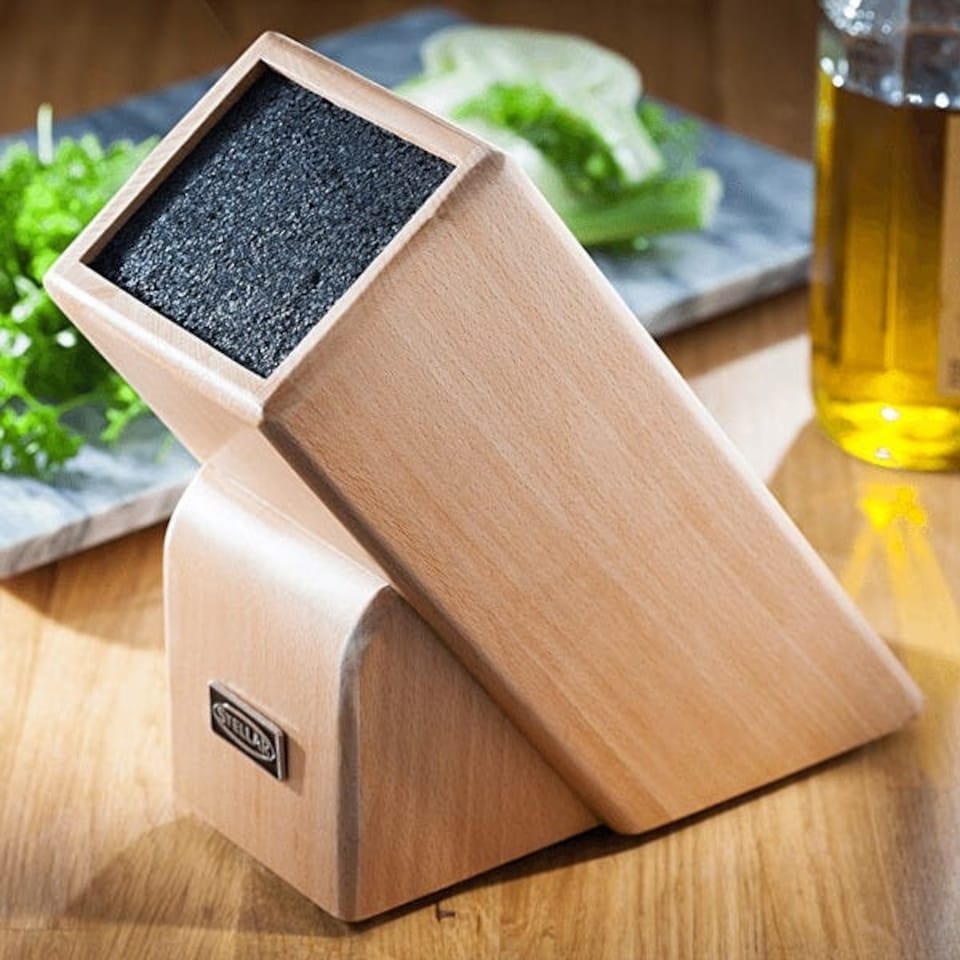image 1 of Stellar Fibre & Beech Universal Knife Block