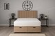 image 2 of Ottoman Storage Apollo Beige Plush 4ft6 Double Bed Set with Headboard and Mattress