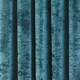 image 4 of Paoletti Verona Crushed Velvet Teal Eyelet Curtains 168 x 229cm