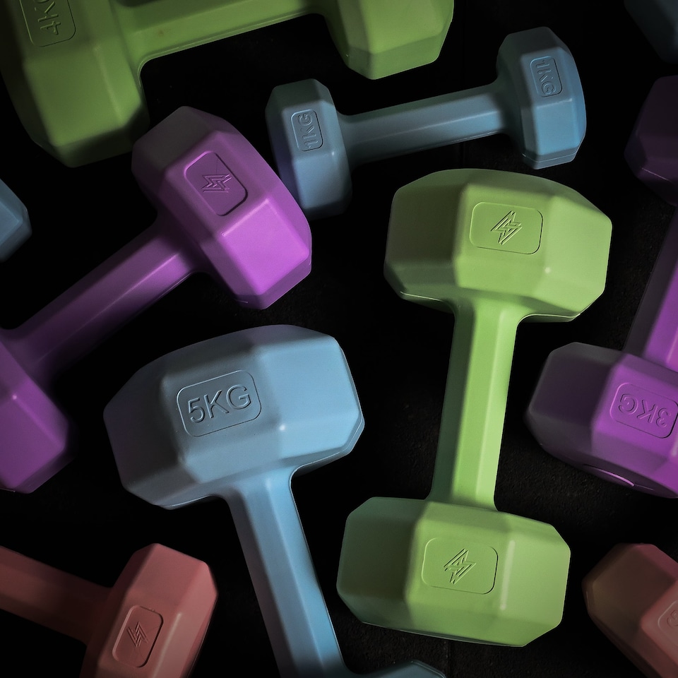 image 1 of GymSets Vinyl Dumbbell – Home Gym Fitness & Strength Training