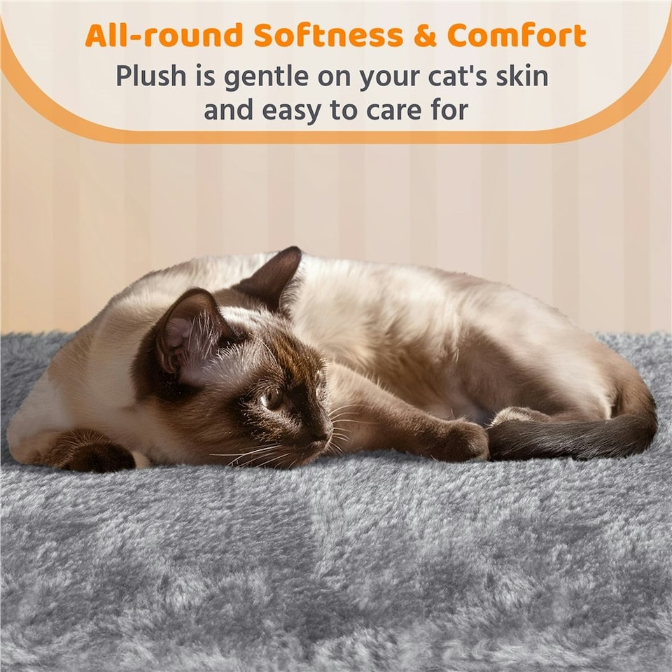image 1 of Yaheetech 106 cm Cat Tree Tower with Double Condos Light Grey