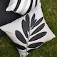 image 3 of Fusion Leaf Print Cushion Cover Natural