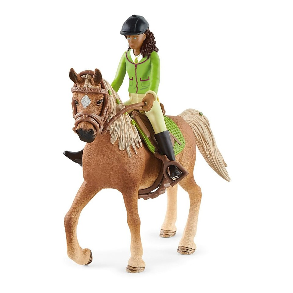 image 1 of SCHLEICH Horse Club Sarah & Mystery Toy Figure Set