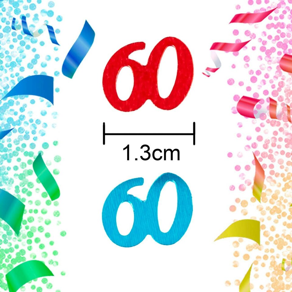 image 1 of 14g 60th Birthday Confetti