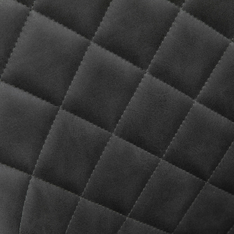 image 1 of Vinsetto Home Office Chair Leather-Feel Fabric Swivel Chair with Armrests Grey