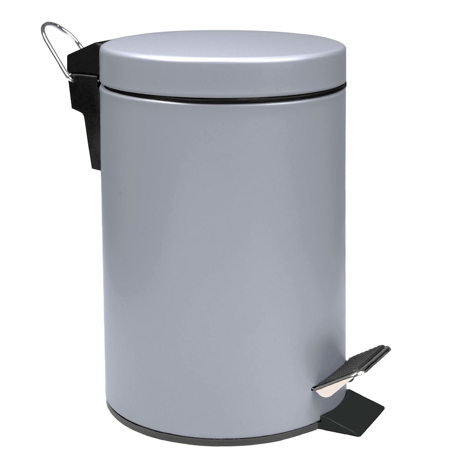 image 1 of Upgrade your home with this brand new stainless steel pedal bin, designed to complement any modern kitchen, bathroom, or office. Grey