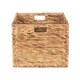 image 2 of Water Hyacinth Square Storage Basket Brown | Brown | M