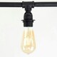 image 1 of ValueLights Industrial Steampunk Style 5 Way Satin Black Pipework Bar Ceiling Light