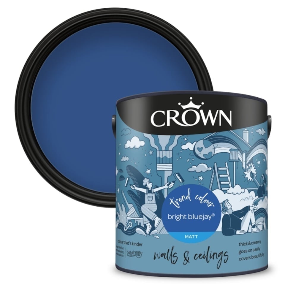 image 1 of Crown Matt Emulsion Bright Bluejay 2.5L