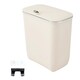 image 6 of Living and Home 9L Waste Bin with Lid | Cream