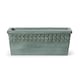 image 3 of Primrose Concrete Capri Trough Outdoor Planter in Dark Green 50cm