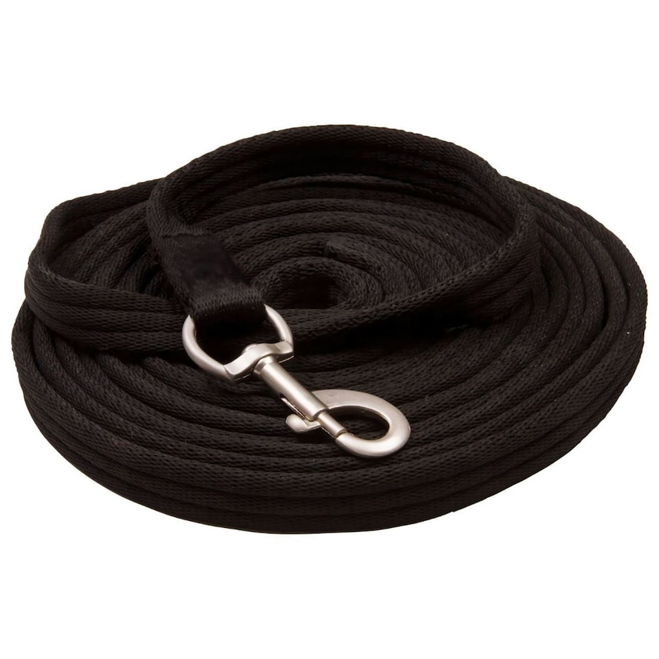 Imperial Riding Cushion Web Horse Lunge Line - Black - One Size