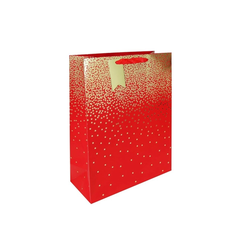 image 1 of Red Ombre Christmas Medium Gift Bag