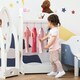 image 2 of HOMCOM Kids Wood Clothes Rack with Storage Shelves Hall Tree for 3-8 Years 