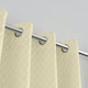 image 5 of Temple Velvet Ring Top Blackout Curtains - 168cm x 183cm - Cream