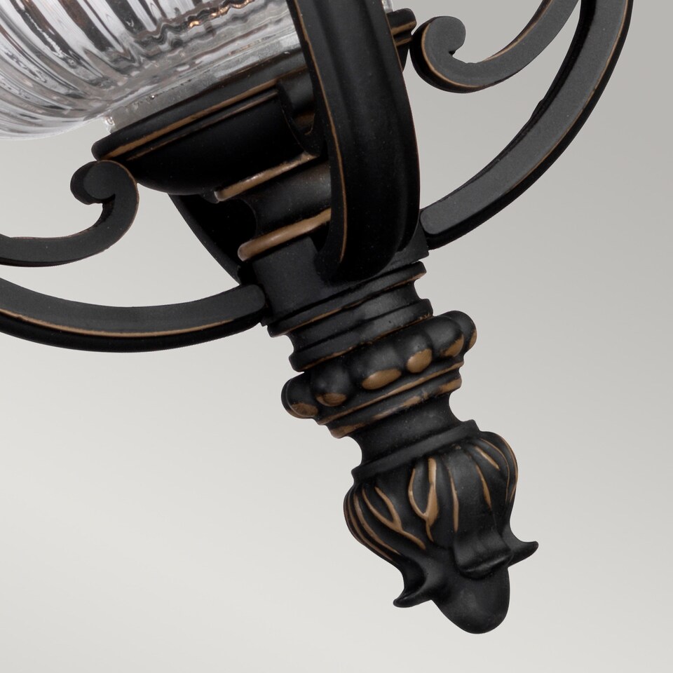 image 1 of Luverne 1 Light Outdoor Ceiling Chain Lantern Rubbed Bronze, E27