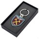 image 2 of West Ham United FC Executive Crest Keyring - Maroon/Silver - One Size