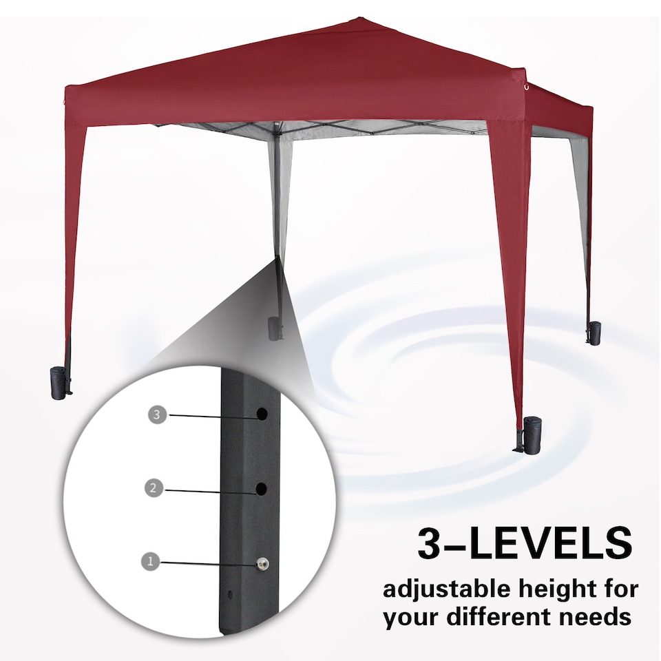 image 1 of MCC Direct Gazebo 3x3 Pop up Red | Red | Red