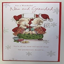 Cute Nan and Grandad Christmas Card