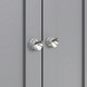 image 9 of Taberno Oak 2 Door Compact Sideboard Dove Grey Grey