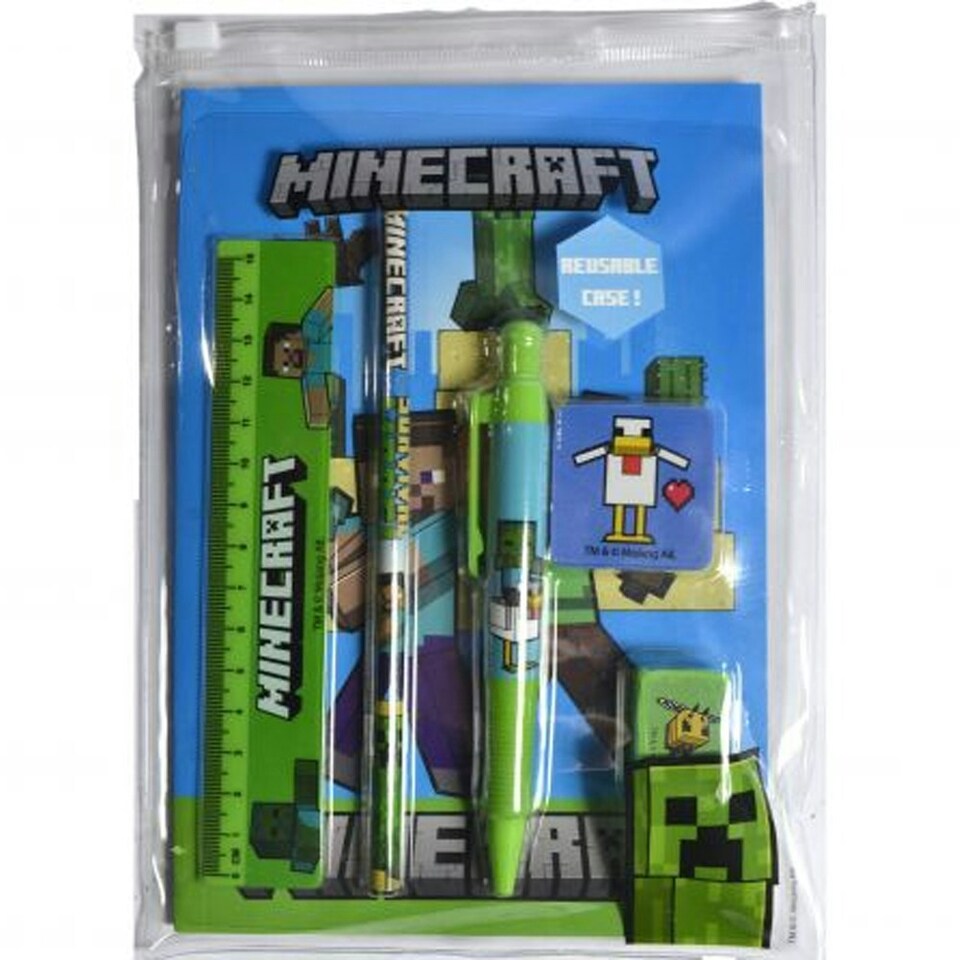 image 1 of Minecraft Bumper Classic A5 Stationery Set - Multicoloured - One Size