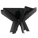 image 3 of Primrose Black Steel Round Outdoor Fire Pit Bowl 68cm