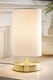 image 3 of ValueLights Francis Gold Touch Table Lamps White Shade and Bulb