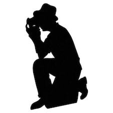 Silhouette Photographer Lifesize Cardboard Cutout - 117cm