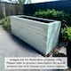 image 2 of Norfolk Planter (Painted Wooden Planter - Choice of Colours Available) - L90 x W30 x H30 cm | Brown