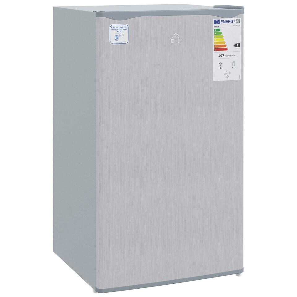 image 1 of HOMCOM 91L Freestanding Under Counter Fridge with Reversible Door
