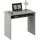 image 1 of HOMCOM Computer Desk Writing Table Study Workstation Storage Grey