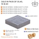 image 2 of NOVECRAFTO Peel & Stick Floor Tiles – Grey Carpet Effect, 12x12in (30.5x30.5cm), Self Adhesive, Durable, Easy Clean, Carpet Imitation Style Grey | 2.79 sqm