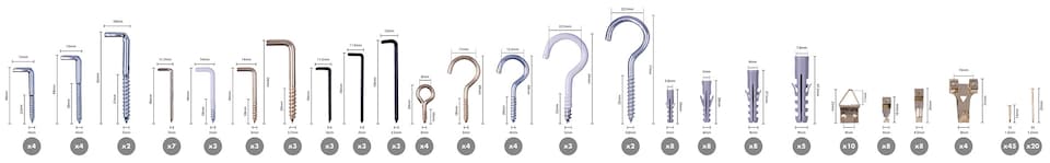 image 1 of 176 Piece Heavy Duty Hanging Kit