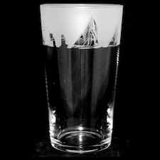Animo Glass Etched Pint Glass All At Sea