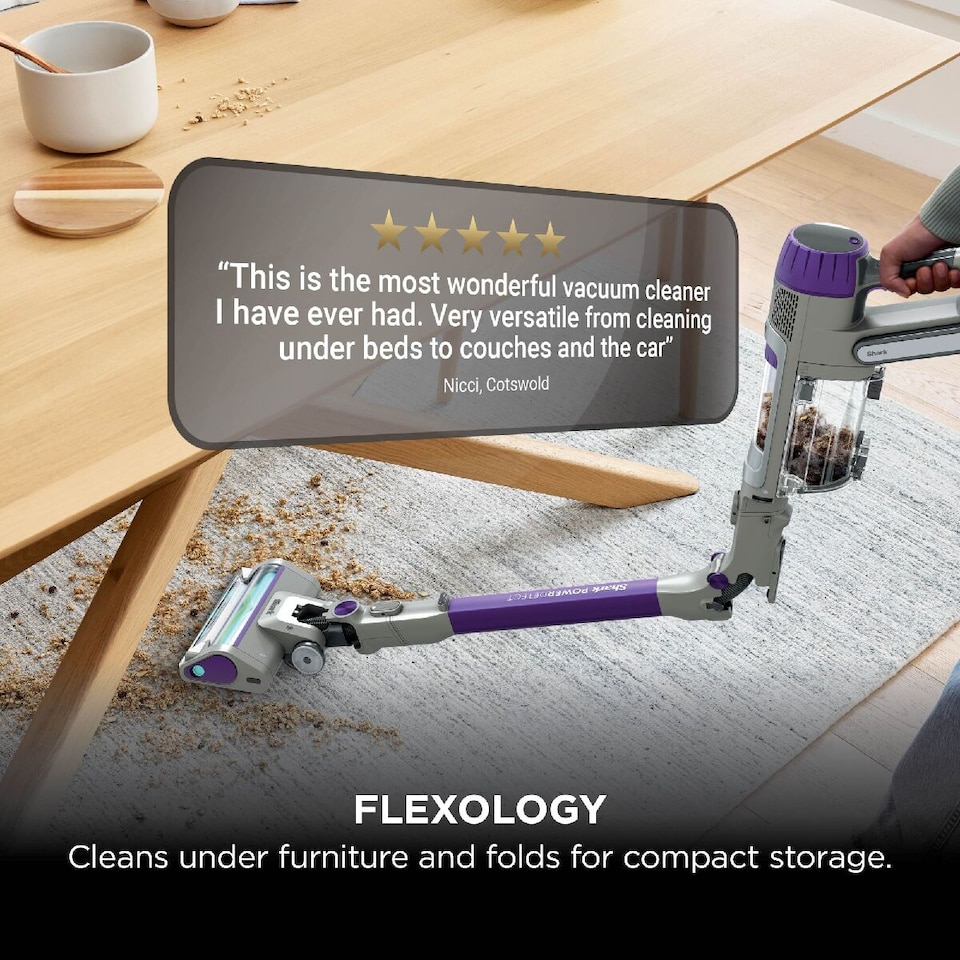 image 1 of Shark PowerDetect Cordless Vacuum Cleaner Grey IP1251UK