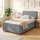 image 7 of HOMCOM 90 x 190 cm Upholstered Single Bed, Pull Out Trundle Bed