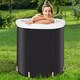 image 2 of Gr8 Home Large Portable Ice Bath Tub for Cold Water Therapy Lid Recovery Plunge Pool