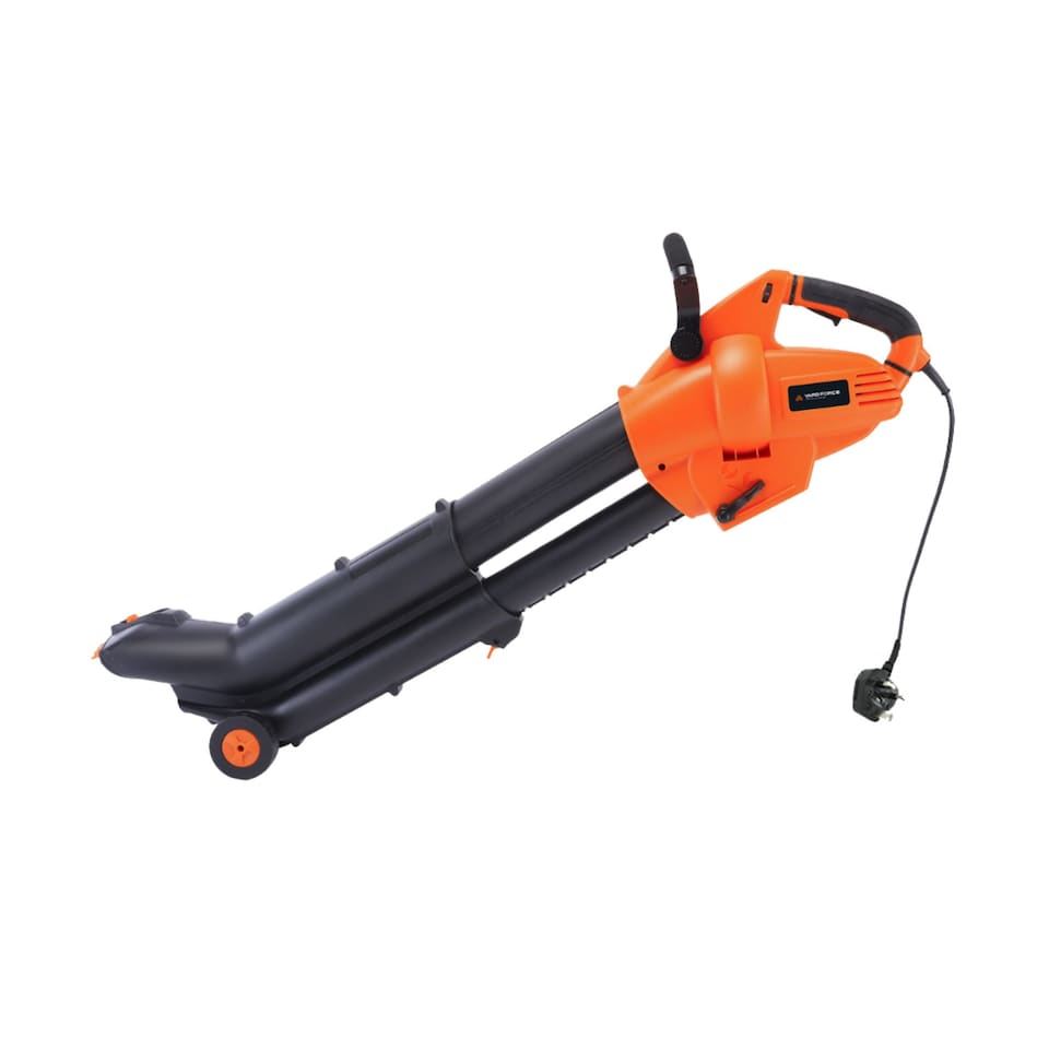 image 1 of Yard Force 3-in-1 3000W Electric Corded Blower Vac and Mulcher, 35L Capacity, 100-300 km/h Air Speed | Orange