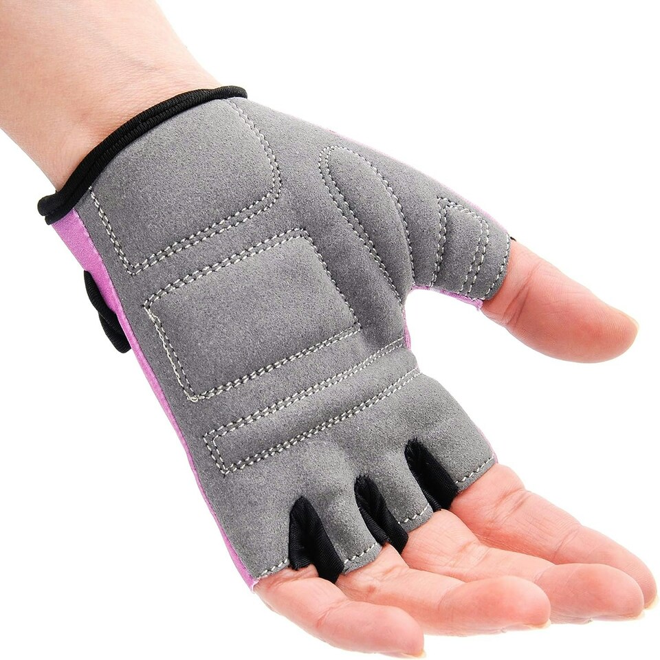 image 1 of Meteor Kids Bike Gloves – Breathable, Non-Slip, Padded for Comfort & Safety Pink | Owl | JR M